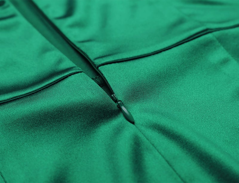 MUXXN Women's 30s Elegant Sleeveless Crew Neck Formal Bodycon Mermaid Evening Party Dress Green S - Image 5